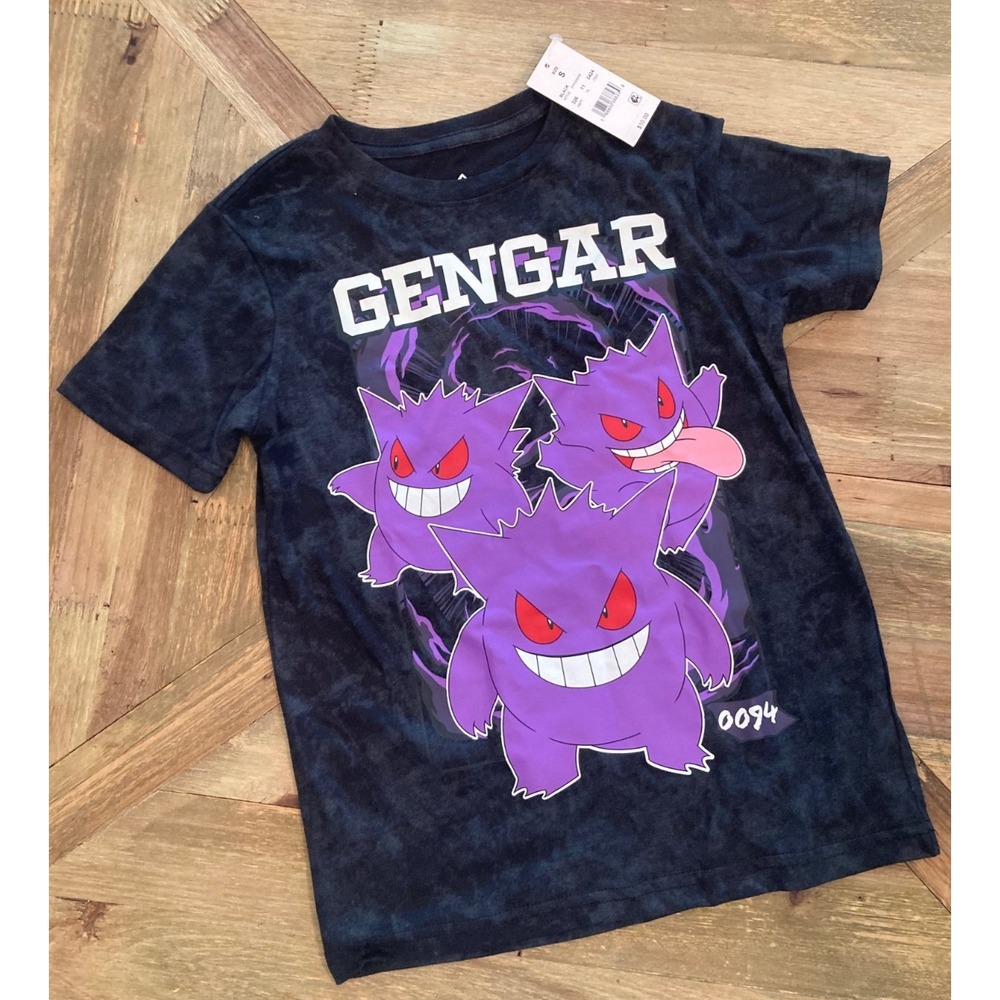 Pokémon Gengar Graphic T-Shirt Unisex Kids Small NWT